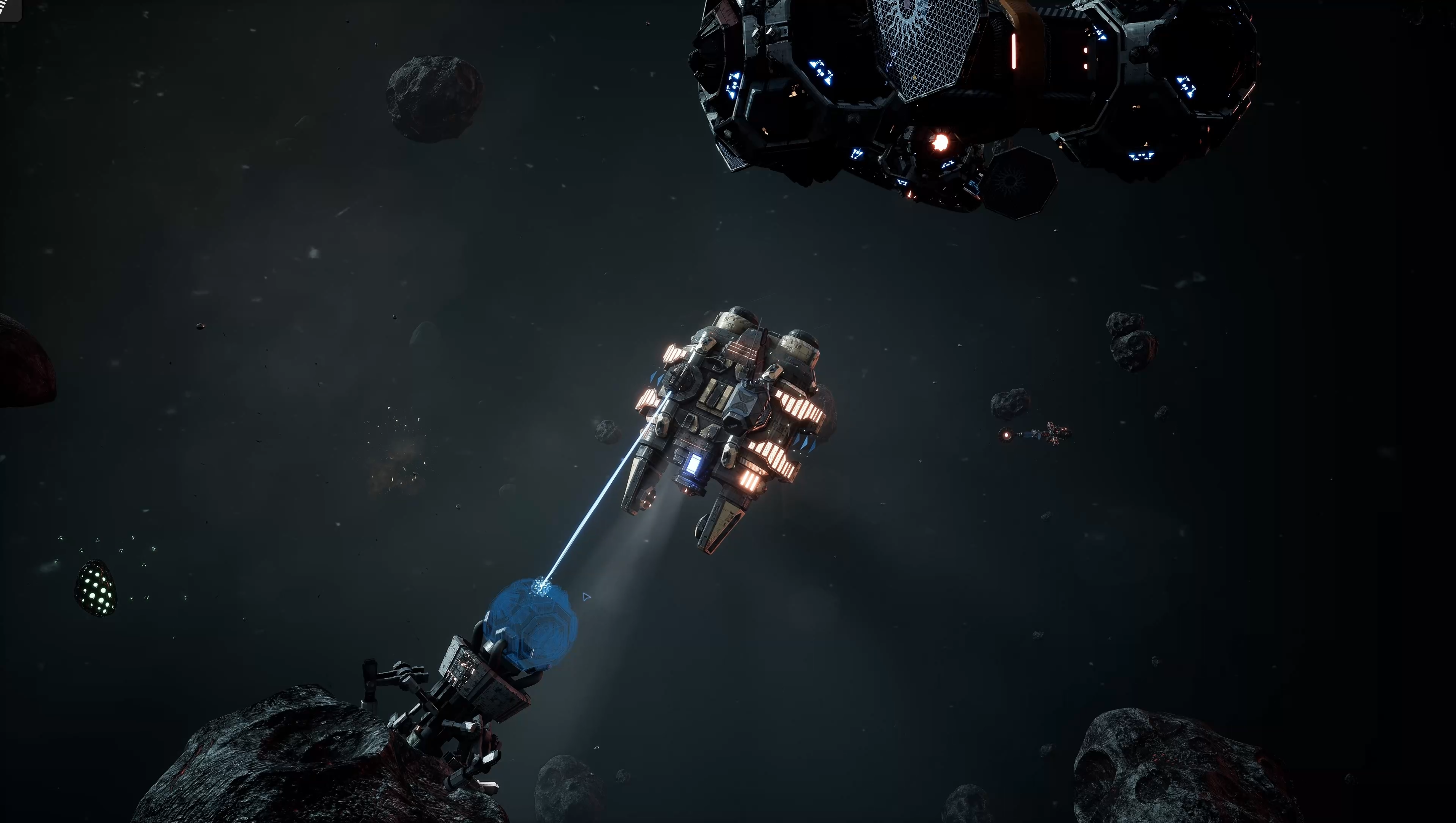 Building a station on an asteroid